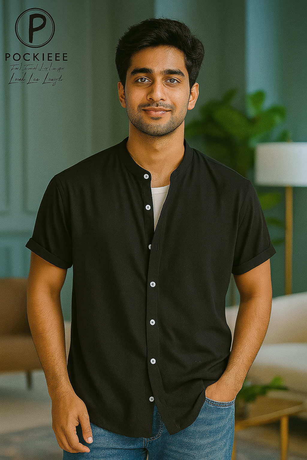 TRYTHIS Cotton Solid Polo Shirt